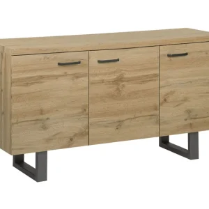 Certificadas CE Cómoda 3 puertas madera oscura TIMBER