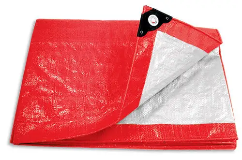 Certificadas CE Lona pretul, 3 x 3 metros, roja
