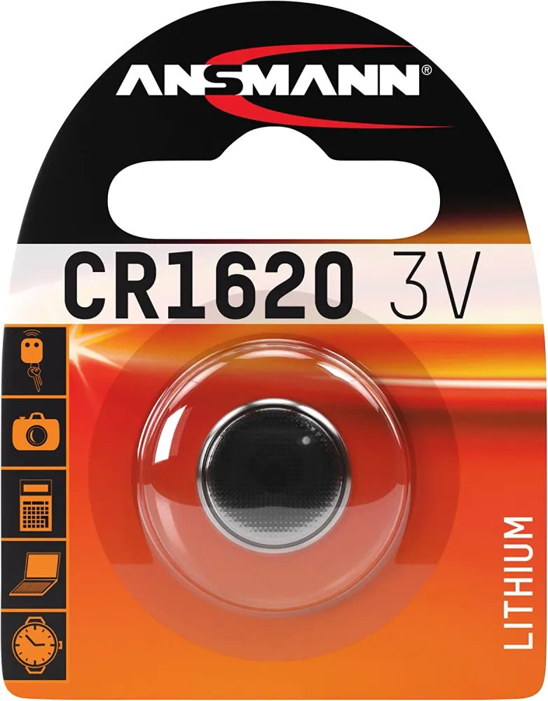 Certificadas CE Pila de Botón de Litio CR1620 de 3V Ansmann