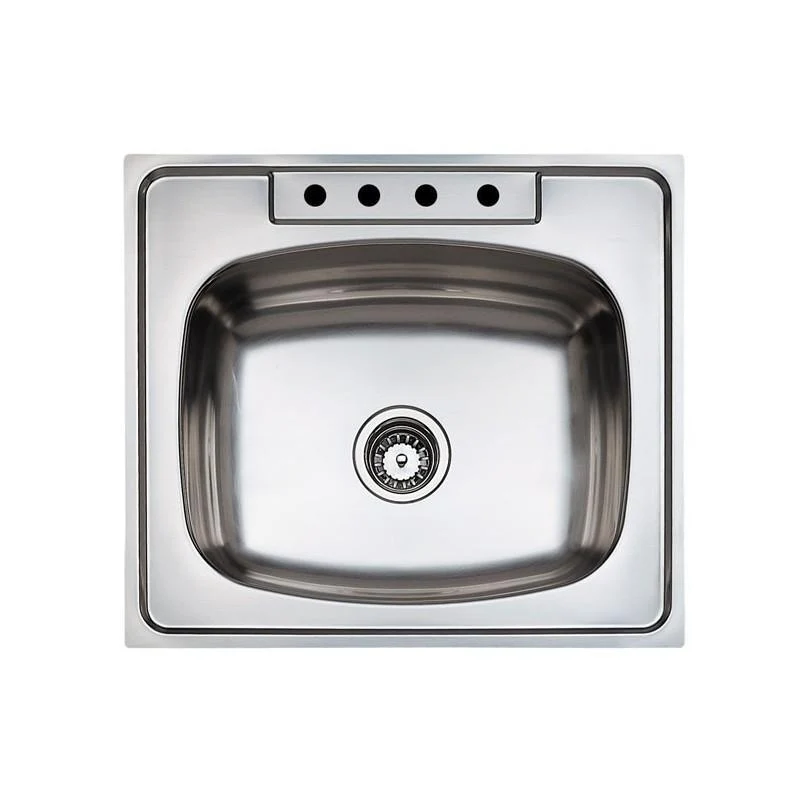 Fregadero de acero inoxidable 3 perforacion instalacion empotre 508.533