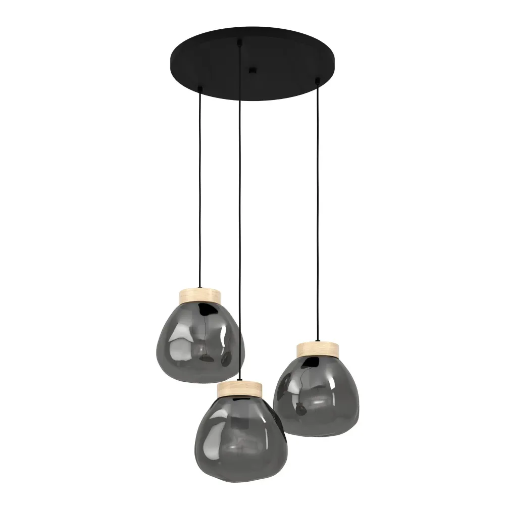 Lampara colgante eglo magacela 3 luces con Estuche de Almacenamiento