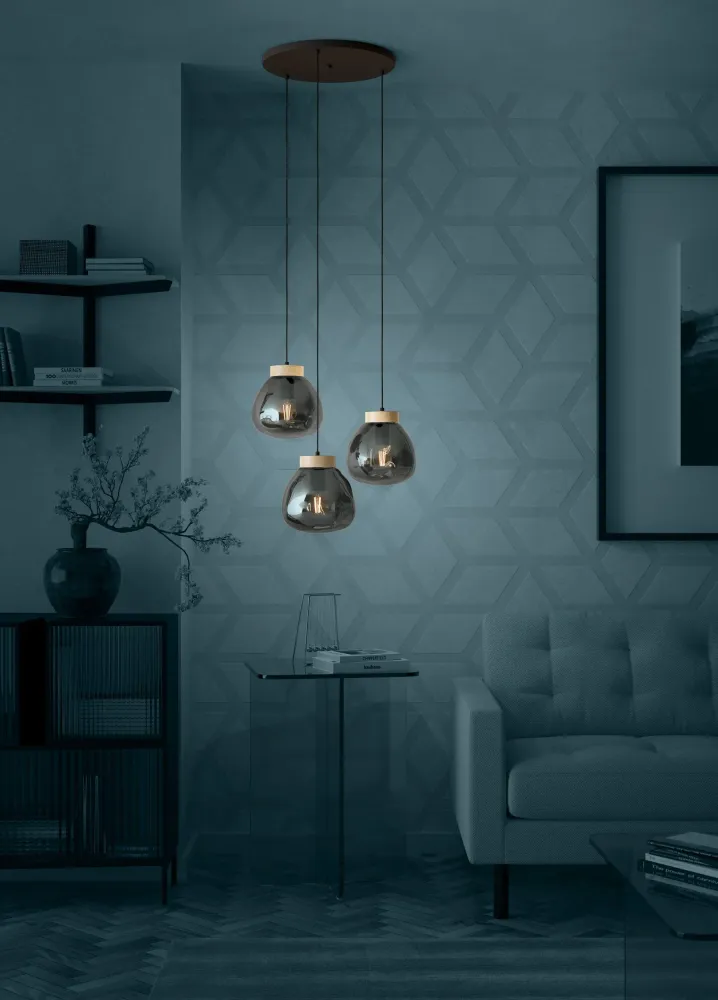 Lampara colgante eglo magacela 3 luces con Estuche de Almacenamiento