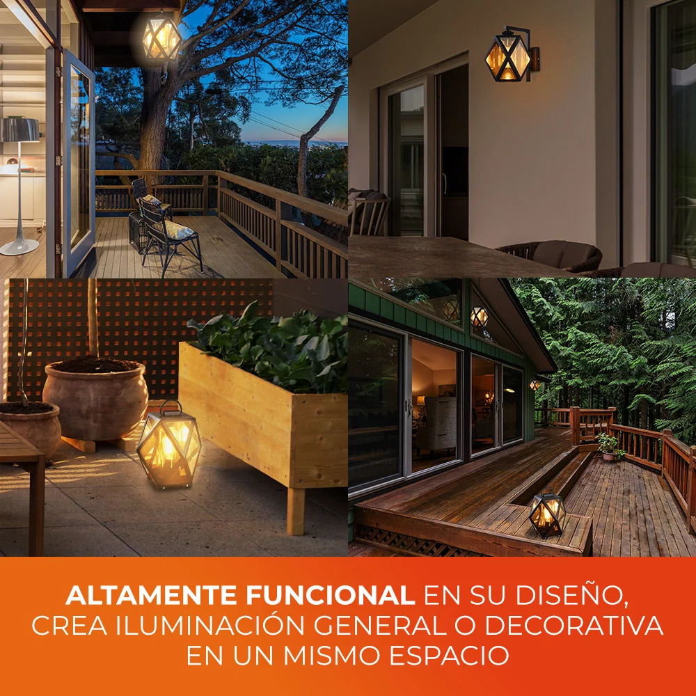Lámpara Exterior de Pared ALTER III con Tecnologí de Larga Duración