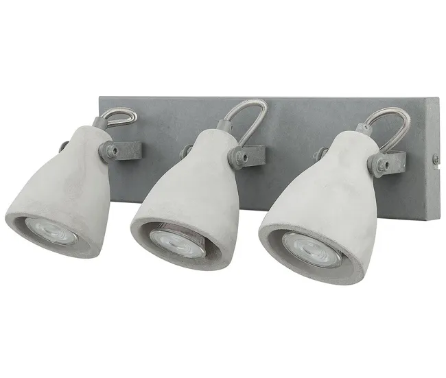 Lámpara de pared en hormigón gris obvio MISTAGO III | Recargables 1000 Veces |