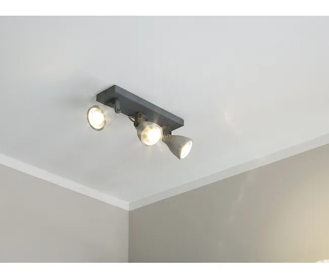 Lámpara de pared en hormigón gris obvio MISTAGO III | Recargables 1000 Veces |
