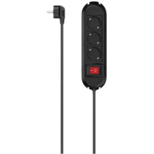 Multiprise 3 ports + interrupteur 3 m Noir (00223034) con Garantí