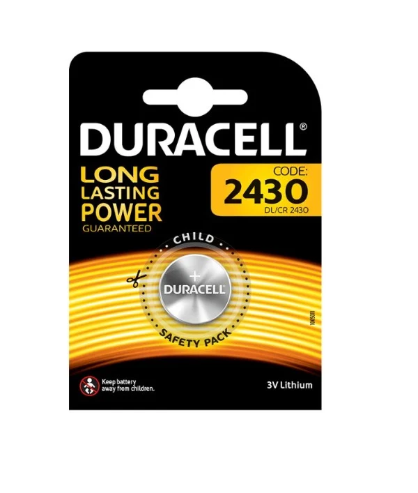 Pack de Pilas PILA Duracell BOTON CR 2430 3v
