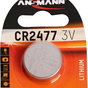 Pila de Botón de Litio CR2477 de 3V Ansmann con Certificación RoHS
