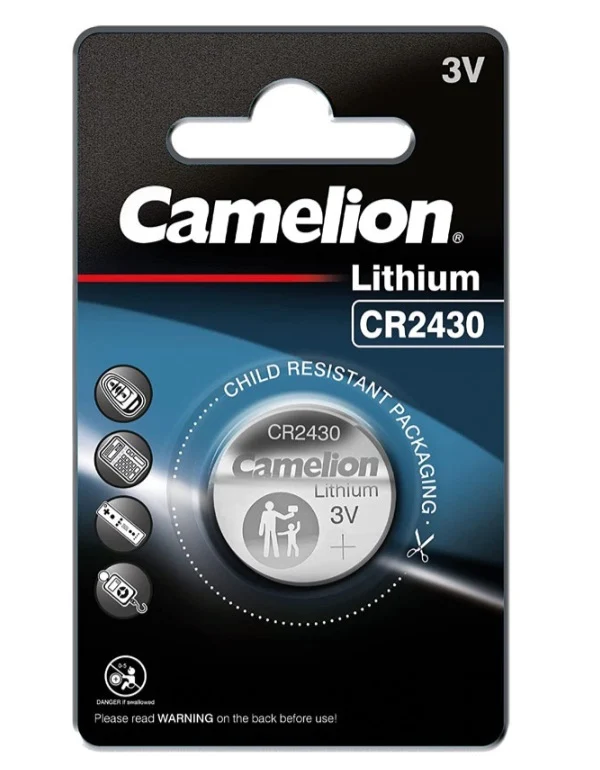 PILA Camelion BOTON CR 2430 3v para Mandos Distancia
