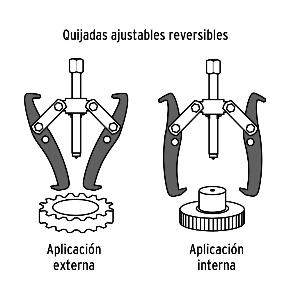 Pilas Alcalinas EXTRACTOR DE POLEAS DE 3 BRAZOS DE 3'