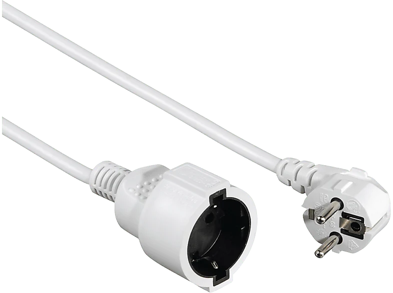 Pilas Alcalinas Rallonge électrique 3 m Blanc (47865)