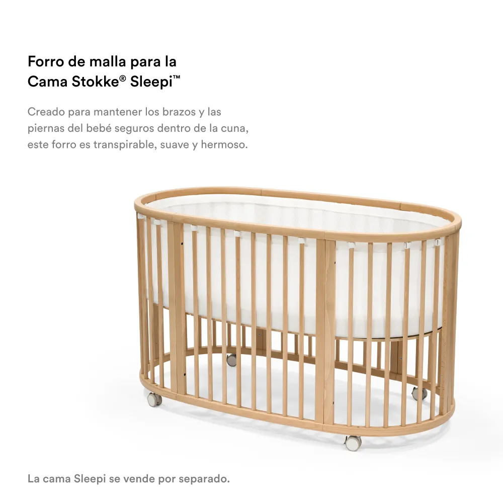 Pilas Alcalinas Stokke Forro de Malla para Cuna Sleepi V3