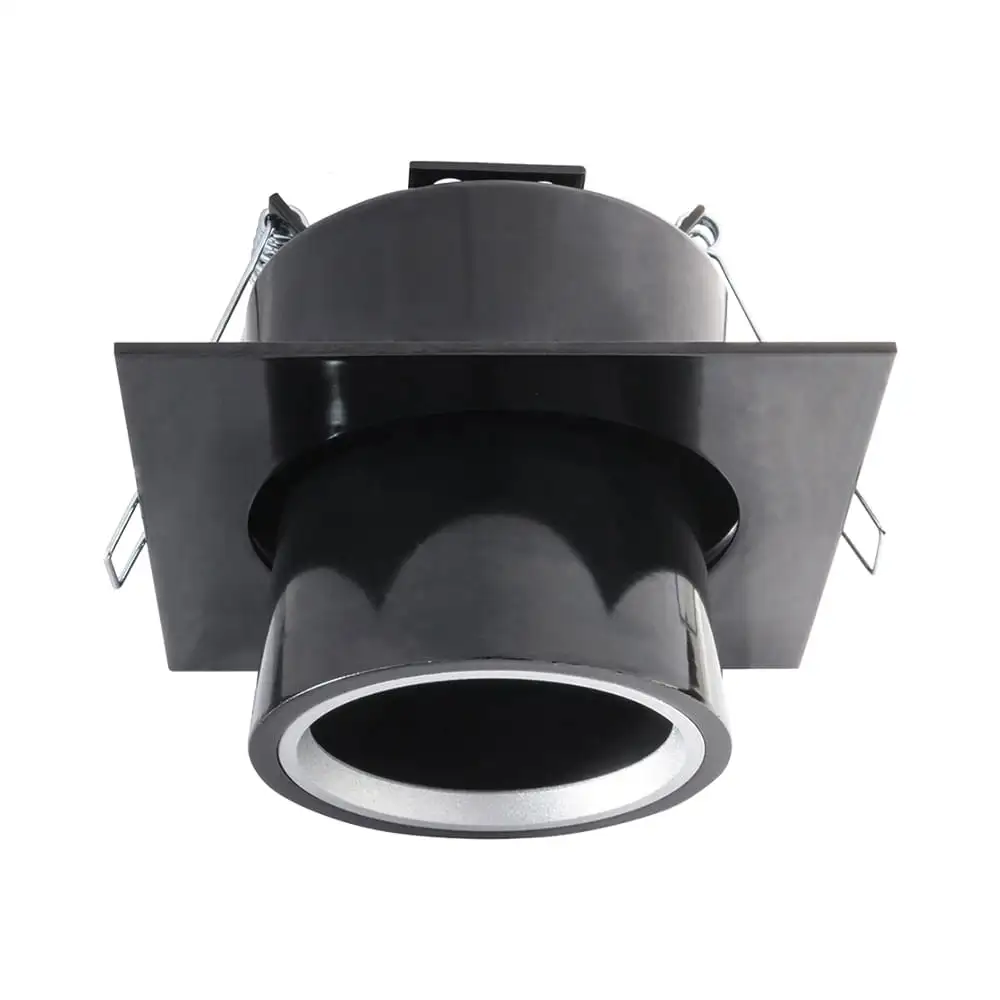 Pilas de Baterí Luminaria telescopio estevez de 3" base gu5.3 Foco mr16 negro