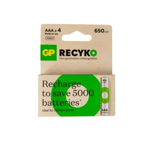 Pilas de Baterí PILA 3A RECARGABLE 650MA X4 GP