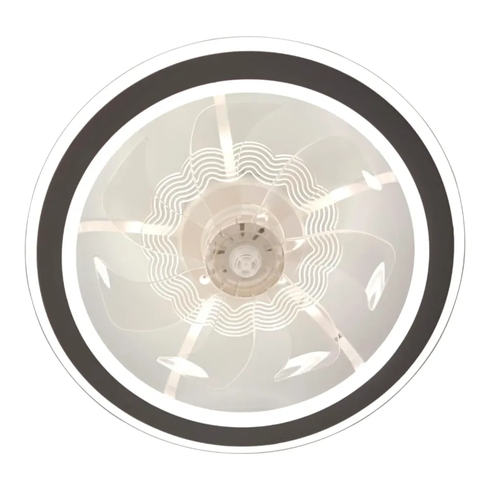 Pilas de Reloj Luminaria decorativa c/ ventilador 36w 3 cambios de luz cirular