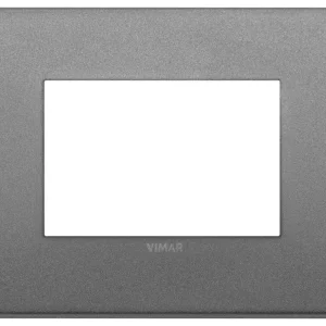 Placa classic 3 mod. Metálico pizarra mate arke vimar