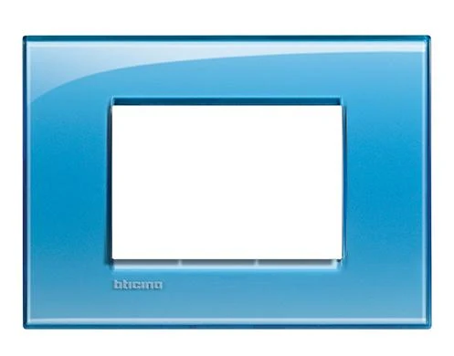 Placa livinglight azul 3 modulos Resistentes Derrames
