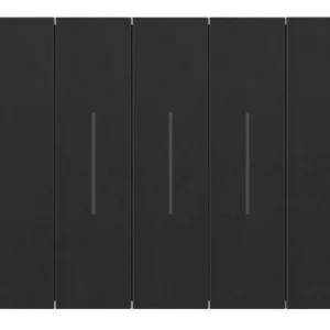 Placa de 3 modulos negro Livingnow Bticino Resistentes Derrames