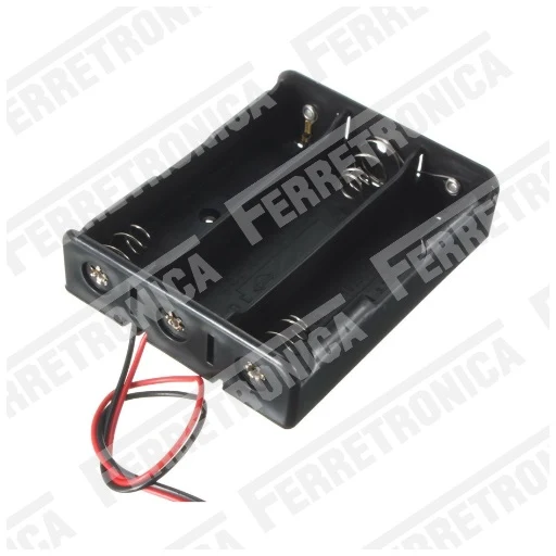 Porta Pila para 3 Baterías 18650 Conexión Serie (11.1V) para Juguetes