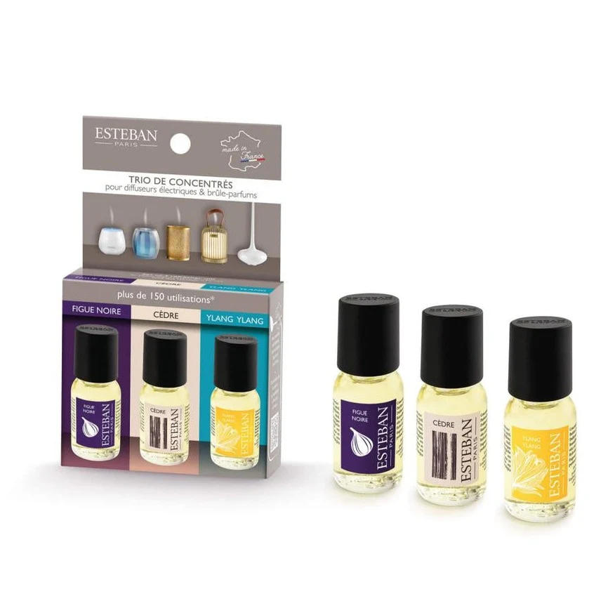 Trio concentrados Higo Negro, Cedre, Ylang Ylang 3x15 ml de Baja Autodescarga