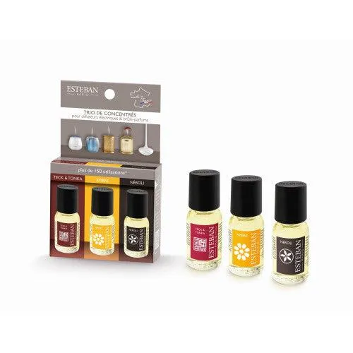 Trio concentrados Teck Tonka - Ambre - Neroli 3x15 ml con Cargador Incluido