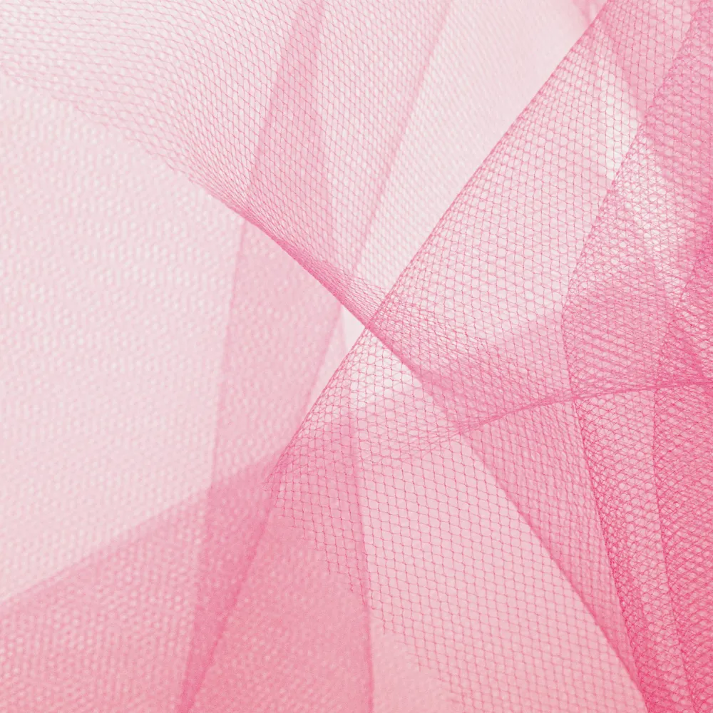 Tul liso polvo rosa turbio, 0,3x9m