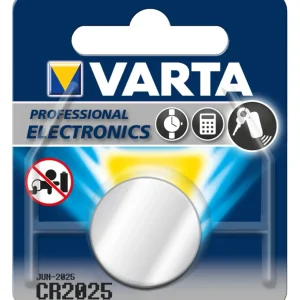 VARTA Pile Bouton CR2025 3V Lithium Compacte con Certificación RoHS