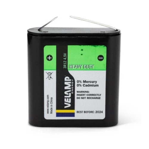 Velamp 3R12/1BP - 4.5V 3R12 saline battery