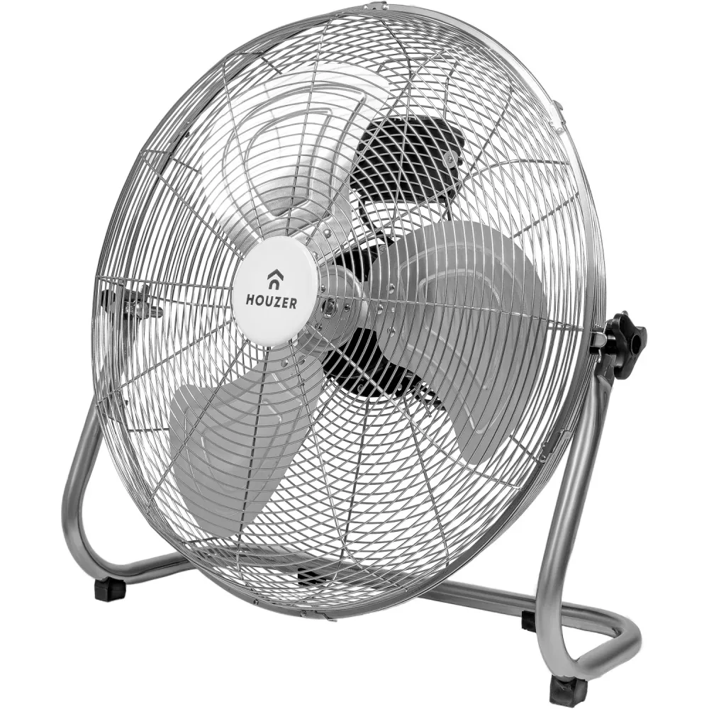 Ventilador De Piso Pared 23' Gris 3 Aspas Metálico Potente Casa