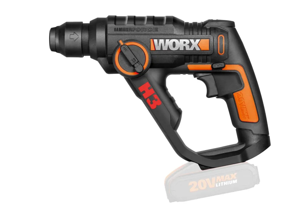 Worx WX390.9 - H3 Hammer/Drill/Screwdriver 20V (Without battery)