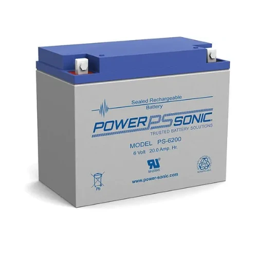 6V 20Ah NB2 Terminal SLA Con puerto de carga Battery PS-6200 NB2 (Pack 4)
