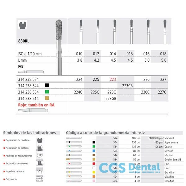 Fg 226/6 830Rl-016 Fg Diam. Medio 6Uds.