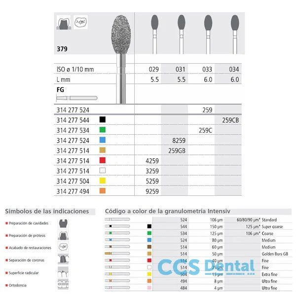 Fg 259/6 379-033 Fg Diam. Medio 6Uds.