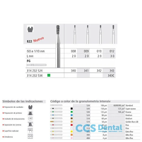 Fg 342/6 822-010 Fg Diam. Medio 6Uds.