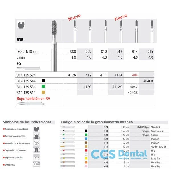 Fg 411/6 838-010 Fg Diam. Medio 6Uds.