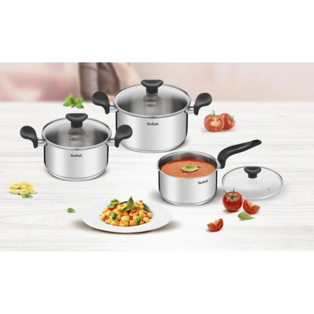 6-piece cookware set Primary Tefal con Tecnologí de Larga Duración