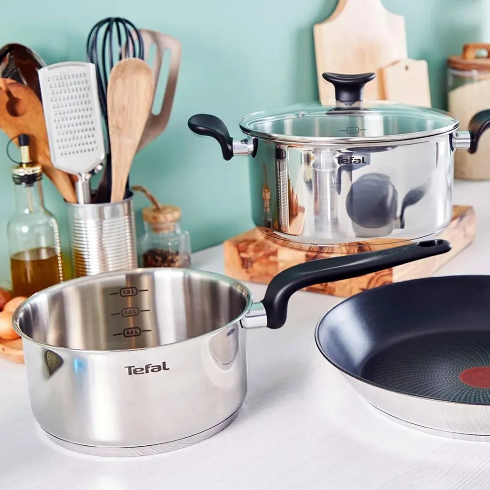 6-piece cookware set Primary Tefal con Tecnologí de Larga Duración