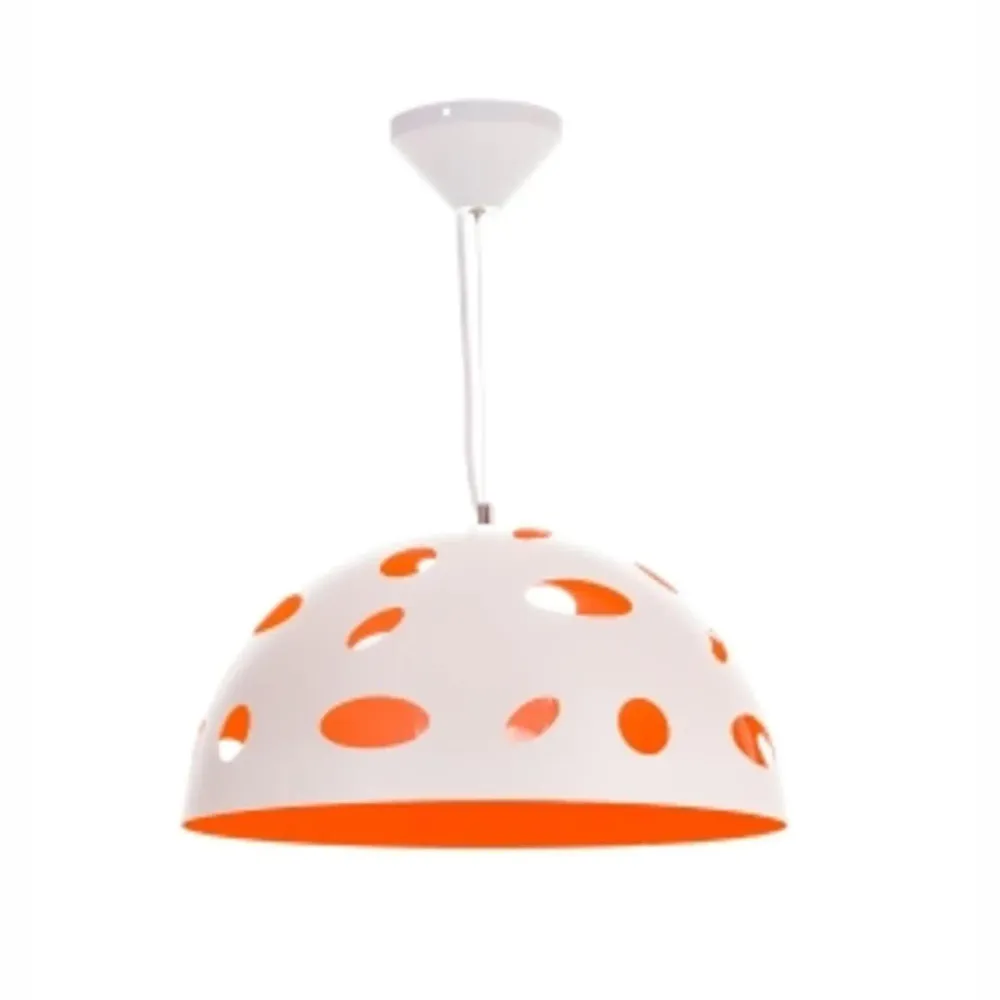 Alta Duración Campana catarina 1x60w e26 mediano blanco/naranja