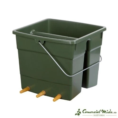 Alta Duración Cubo tetón 11L para corderos (6 salidas)