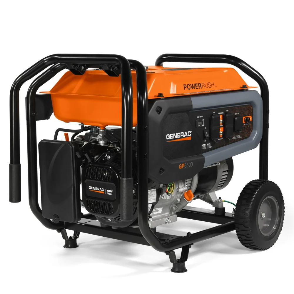 Alta Duración Generador Generac GP6500 de 6500w con COsense