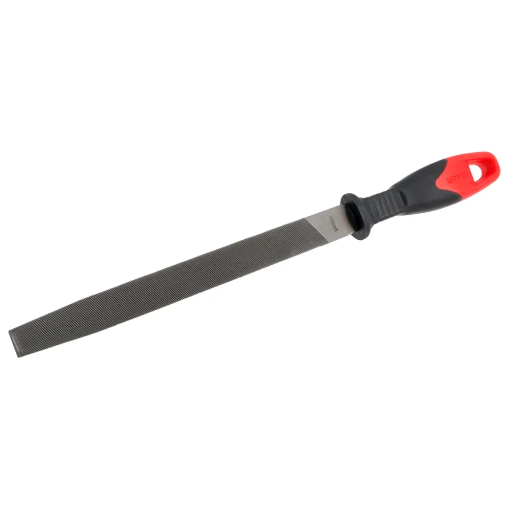 Alta Duración Lima plana bastarda con mango bimaterial 6" Urrea