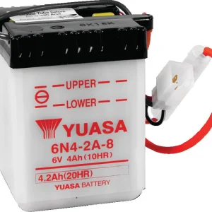 Alta Duración Yuasa 6N4-2A-8 Conventional 6-Volt Battery