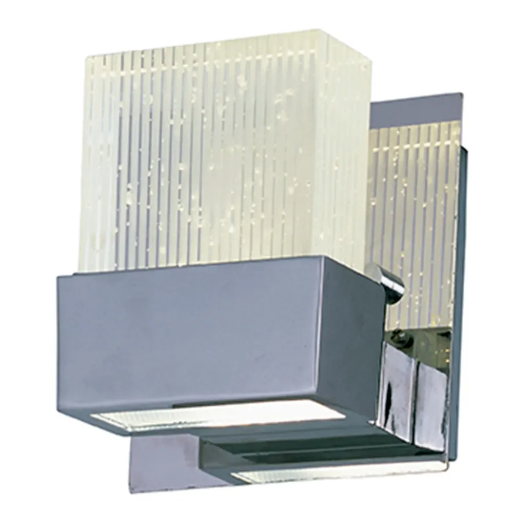 Arbotante vanity fizz led 1 luz atenuable 6w cromo/cristal et2 para Mandos Distancia