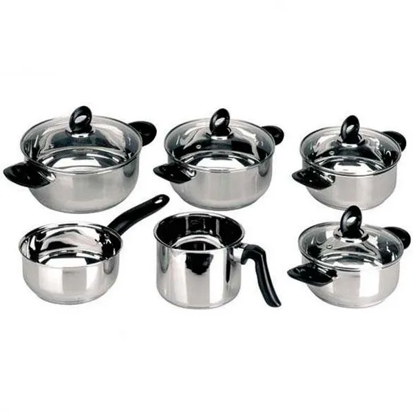 Baterí de cocina Ibili Marina 6 piezas acero inoxidable con Certificación RoHS