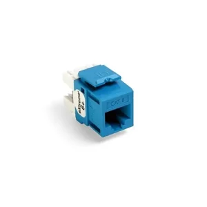 Baterí de 9V Leviton 61110 rl6, jack ensamblable quickport cat 6, azul