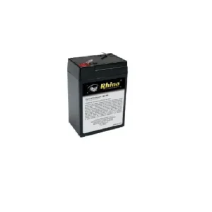 Baterías Recargables Rhino bat 6 vr baterí recargable de plomo ácido, 6 v / 4 ah.