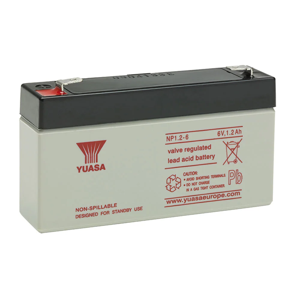 Batterie YUASA 6V 1,2 Ah con Tecnologí de Larga Duración