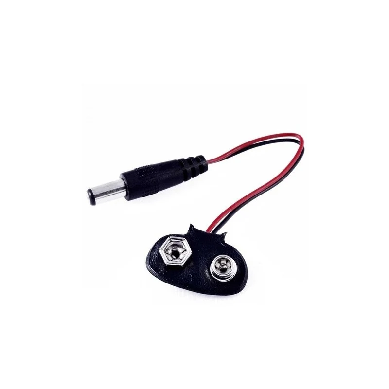 Broche con plug de 2.1mm para pila de 9v RADOX 660-328 para Mandos Distancia