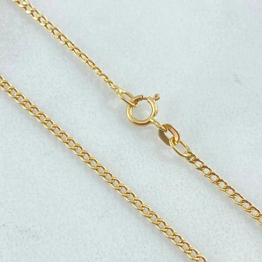 Cadena Cubana 1.6gr / 60cm / +1 Oro 18K © con Certificación RoHS