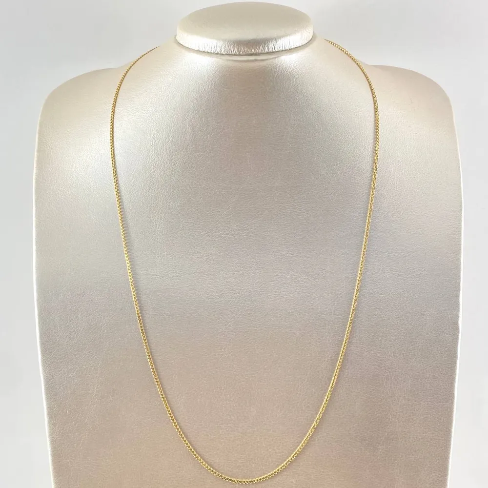 Cadena Cubana 1.6gr / 60cm / +1 Oro 18K © con Certificación RoHS